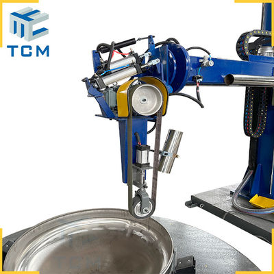 Połowo automatyczna maszyna do polerowania powierzchni końcówek z miedzi i aluminium